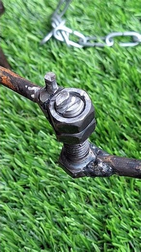 How to Make a Metal Chain with Simple Tools 🔥 Easy DIY Chain Making #diy #metalworking #chainmaking