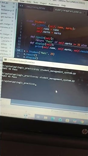 Student Management System #pythonprogramming #pythonprojects