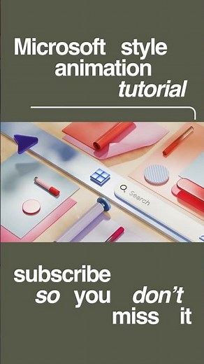 Microsoft Style Animation Tutorial in Blender 3D #3d #blender #tutorial #render #begginers#material