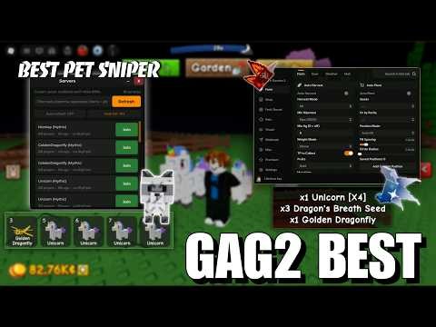 New! Grow a Garden 2 Auto Snipe Pets & Server Finder - OP!