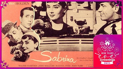 The 1954 film SABRINA features one of the greatest movie love triangles. The Billy Wilder classic stars Audrey Hepburn, William Holden, and Humphrey Bogart. Come see which brother Sabrina chooses! 19 screening at The Vic Theatre on New Year's Eve, December 31st, at 5:00 PM. Champagne will be for sale. Get tickets now at https://www.victoriafilmfestival.com/product/sabrina/ #sabrinafilm #LoveTriangle #TheVicTheatreVictoriaBC #romcom | Victoria Film Festival