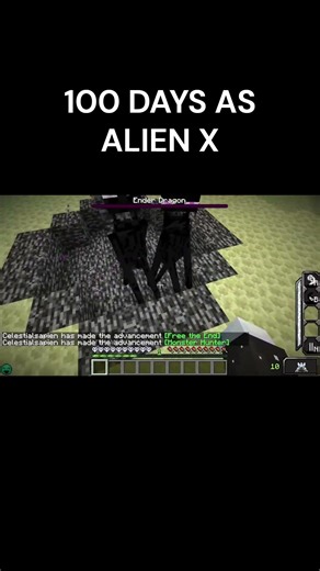 100 Days as Alien X in Minecraft