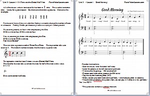 Lesson 1 - 3/4 Time and Dotted Half Notes [#33] - Piano Video Lessons Courses