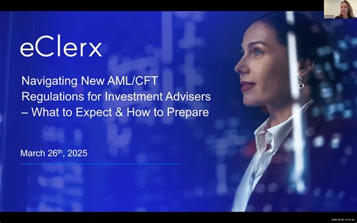 Webinar: Navigating New AML/CFT Regulations for Investment Advisers