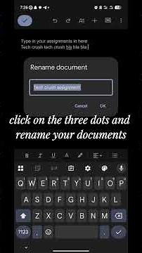 how to use Google doc app for assignment ‪@TechCrushHQ‬ submission.#howtousegoogledoc #googledocs