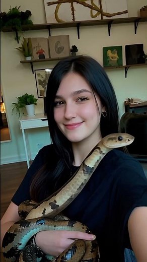 Fearless Girl and Her Giant Snake – Unbelievable Bond!
