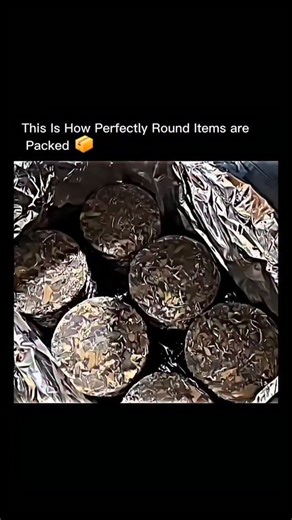 Trending hub !!! | How Perfectly Round Items Are Packed! 🎯 Ever wondered how manufacturers safely pack items that can roll away at the slightest tilt? From... | Instagram