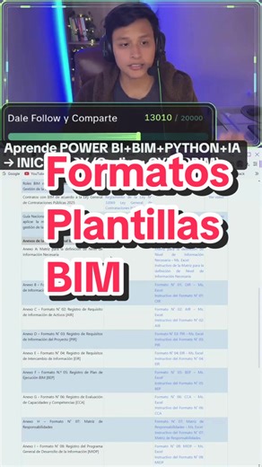 ¿Sabías que la web del Plan BIM Perú tiene recursos gratuitos? Formatos editables, guías oficiales, flujogramas y documentos que te pueden ahorrar horas de trabajo si estás en proyectos con BIM. ✅ Todo está basado en estándares reales ✅ Puedes usarlos como referencia, plantilla o parte de tus entregables ✅ Ideal si estás aprendiendo o ya trabajas en modelado, coordinación o gestión 🎯 En este video te muestro cómo acceder y por qué vale la pena.
