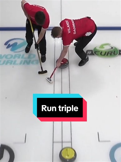 Incredible Curling Shot by Denmark! 🇩🇰🤩