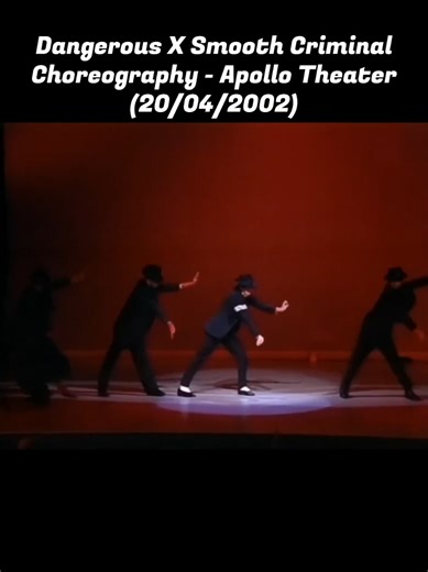 Dangerous X Smooth Criminal Choreography - Apollo Theater, New York (20/04/2002) #michaeljackson #kingofpop #dangerousmj #smoothcriminal #viral