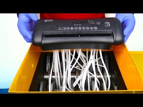 FINALLY: SHREDDING MACHINE SHREDDING A SHREDDER