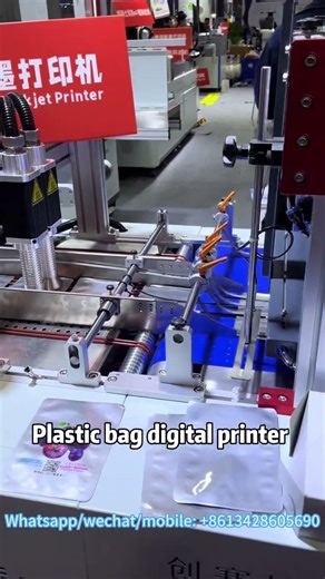 Digital printer for plastic bag opp bag printing