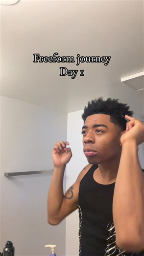 Freeform journey Day 1: starting a freeform journey with short hair