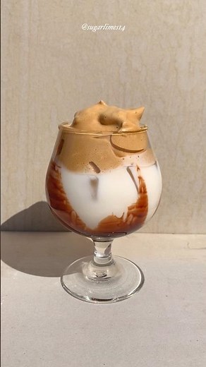 So creamy, how to make easy iced coffee at home #coffee #coldcoffee #icedcoffee