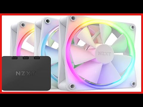 NZXT F120 RGB Fans - RF-R12TF-W1 - Advanced RGB Lighting Customization - Whisper Quiet Cooling -