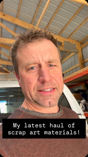 Here’s a little view of my latest haul of “scrap” for sculptures. A while back I was contacted by an employee of Subaru Industrial Power Products (owned by Yamaha Motors Corporation, USA) asking if I could use a bunch of old inventory in my sculptures. I jumped on the opportunity and feel blessed to have had all these items donated to the cause. There are so many cool and interesting pieces here to work with. It will certainly take some time to sort it all out, but it will be worth it! #scrapart