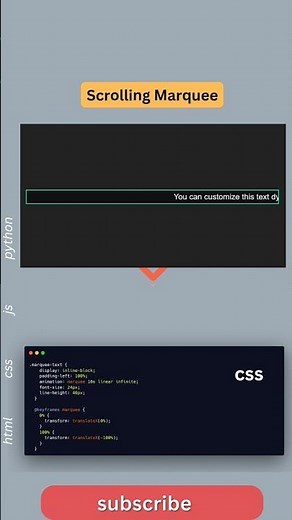 Create a Smooth Scrolling Marquee with Just HTML, CSS & JS!