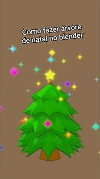como fazer uma árvore de natal no blender,como modelar no blender,como usar o blender, #christmas