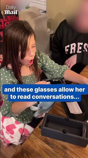 Deaf girl receives life-changing glasses