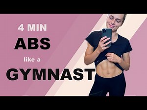 4 min CORE/ABS workout | Train like a GYMNAST from home (NO equipment needed)