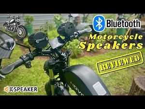 Bluetooth/FM Radio Waterproof Motorcycle Speakers - Install/Review