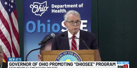 Gov. DeWine promotes "OHIOSEE" program at New Miami Elementary School
