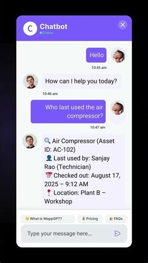 Instantly See Who Last Used Any Asset #ProntoAI #AssetTracking #AI
