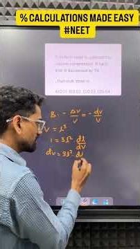 Percentage Calculations Made Easy | Bulk Strain | NEET Physics Shorts #ansacademy