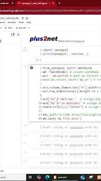 Make an Excel File in Google Colab (OpenPyXL)