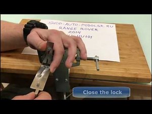 Only one minute to open or close the RANGE ROVER (2014) door lock using LISHI (2 in 1) HU101