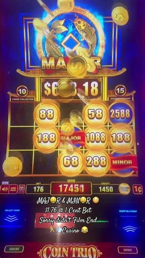 Casino MAJ🤑R & MIN🤑R-Win $1.76 @ 1 Cent Bet