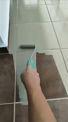 Painting Over Ceramic Floor Tiles | Fast and Smooth Coating Method
