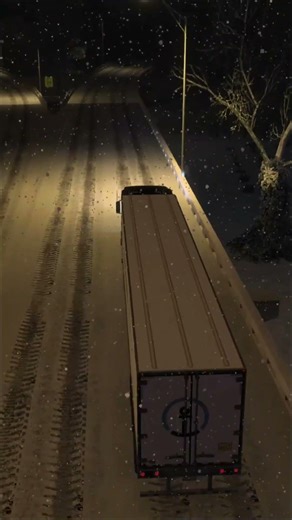 American truck simulator snowing #ats #ets2 #mods #truck #snow