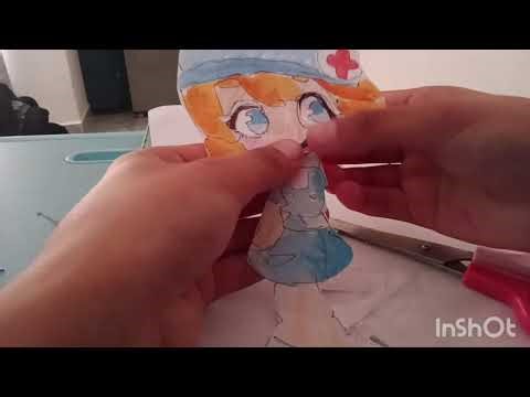 How to make a paper doll eye blinking and moving body 👁️