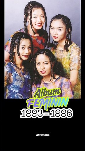 Album-album kumpulan FEMININ dari tahun 1993 hingga 1996.