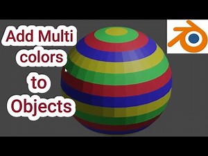 how to add multi colors to an object in blender / beginnertutorial