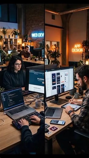 App Developer vs Web Developer 💰 Who Earns More in 40 Years? Full Comparison