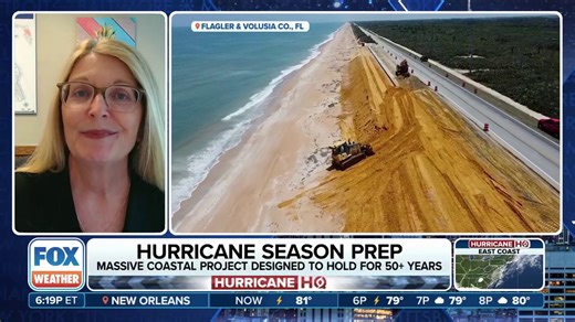 The Florida Department of Transportation is using buried seawalls to protect portions of the A1A Scenic & Historic Coastal Highway from hurricanes and erosion along the Atlantic Coast. Cindi Lane, public information director for FDOT District Five, describes how the project is going. | FOX Weather