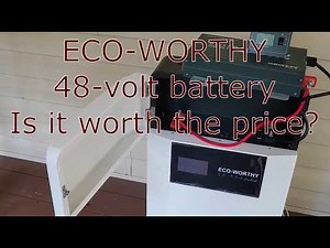 Best priced ECO-WORTHY, 48V 100ah wall mounted battery Setup and tested.