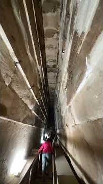 Climbing inside the Great Pyramid in Giza, Egypt on our Around the World tour