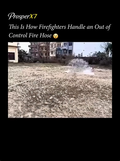 This is How Firefighters Handle an Out of Control Hose Firefighters train rigorously to handle these situations using their body weight, technique, and teamwork to regain control of the hose and get it back on target. One wrong move can lead to serious injury. This video is a powerful reminder of the incredible strength, bravery, and skill required to be a firefighter. They literally fight chaos every single day to protect lives and property. Huge respect to all firefighters who run toward dange