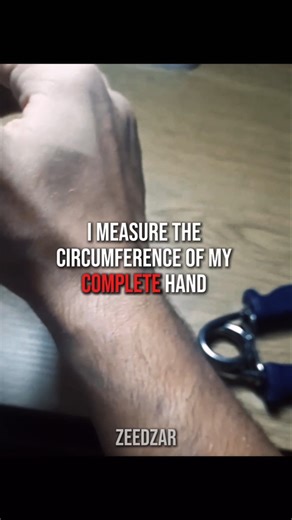 Measure the circumference of my hand #shorts #hands