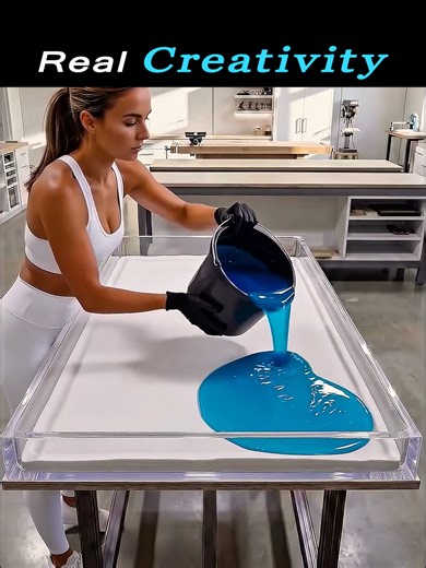 Epoxy Tables making - Rate these Satisfying Epoxy Tables #fyp #foryoupage #epoxy #epoxyresin