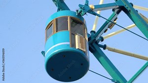 wheel on sky. construction site with crane. Siem reap Angkor eyes view tourist attraction.