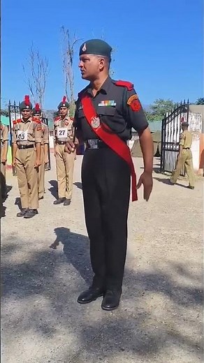 “Drill Instructor Training NCC Cadets to Perfection”.#ncc #drillinstructor #indianarmy