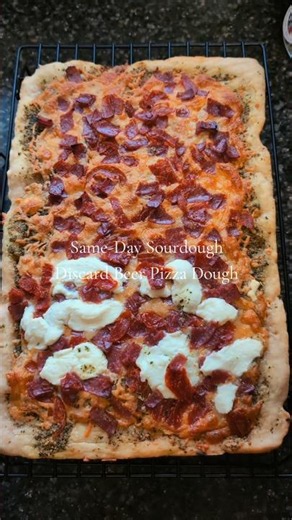Same-Day Sourdough Discard Beer Pizza Dough