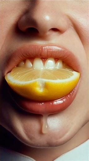 Asmr mouth eating Lemon 🍋 #asmr #asmreating #asmrsounds #lemon