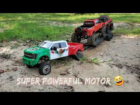 cen racing f450 mud truck and traxxas trx4 blazer