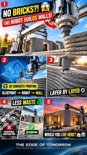 Building a house without a single brick #technology #engineering #shorts
