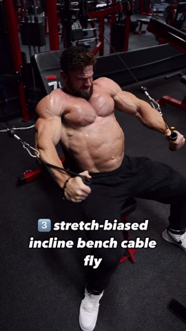 Eric Janicki IFBB Pro on Instagram: "↗️ GROW A BIGGER CHEST📈 ❌ explosive pressing 1️⃣ Cross body upper chest cable flys ✅ angle slightly towards the vector of force to maximize leverage, slight elbow bend, maintain elbow bend even during concentric, control the weight up aiming slightly across your body and to chin height, don’t go too high as to take it in the front delts, slow release and big stretch 2️⃣ kneeling supinated cable fly ✅ supinate palms (facing out), slight elbow bend, maintain t